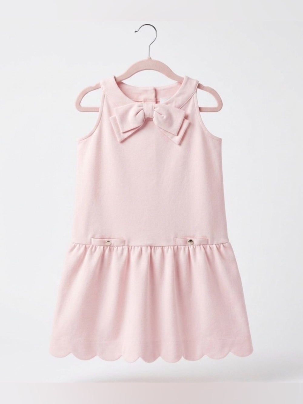 Janie & Jack | Peplum Ponte Pink Girl Dress | 7